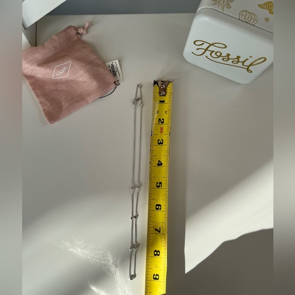 Fossil Glitz Sterling Silver Necklace Brand New - Picture 4 of 6